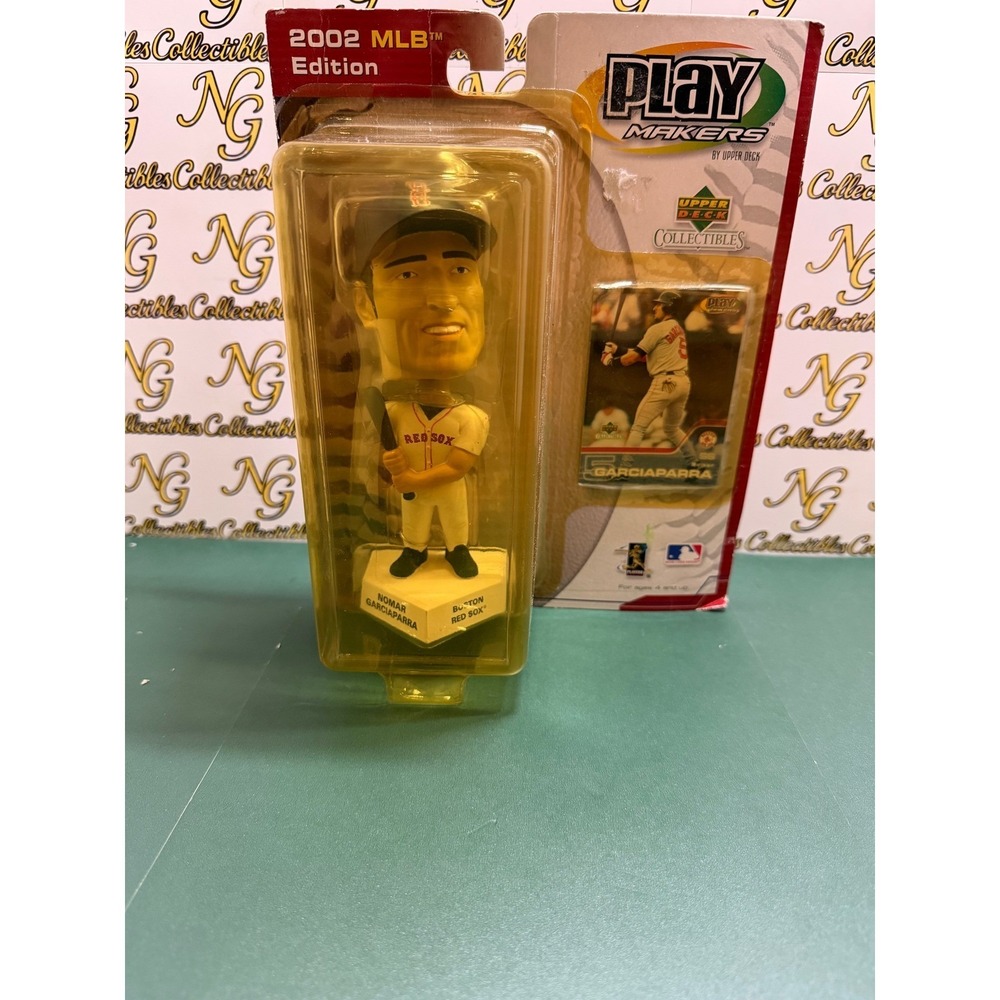 2002 Upper Deck MLB Play Makers Nomar Garciaparra Boston Red Sox Bobblehead Card